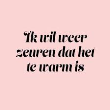 LEKKER ZEUREN: ALS SNEEUW VOOR DE ZON…