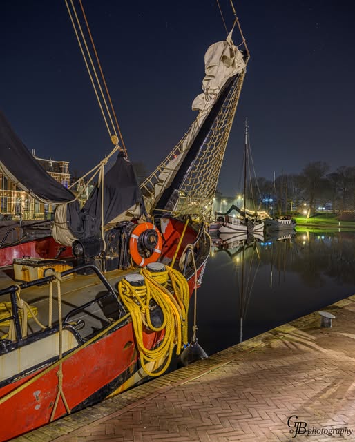 GERRIT BOSCH: DE WESTER STADSGRACHT IN LEEUWARDEN