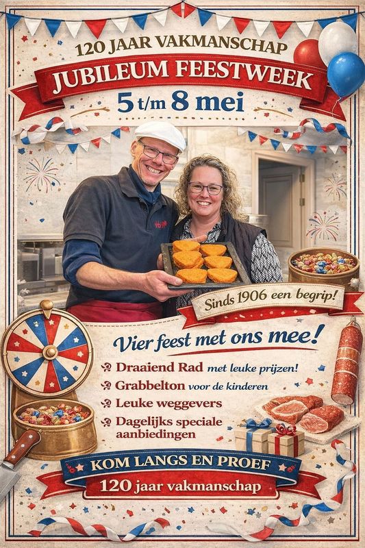 Slagerij in Heeg viert 120-jarig bestaan: “Leafde foar woarst”